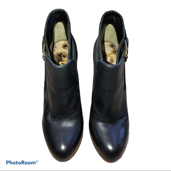 Sam Edelman Lulu Leather And Suede Ankle Booties - Picture 7 of 9
